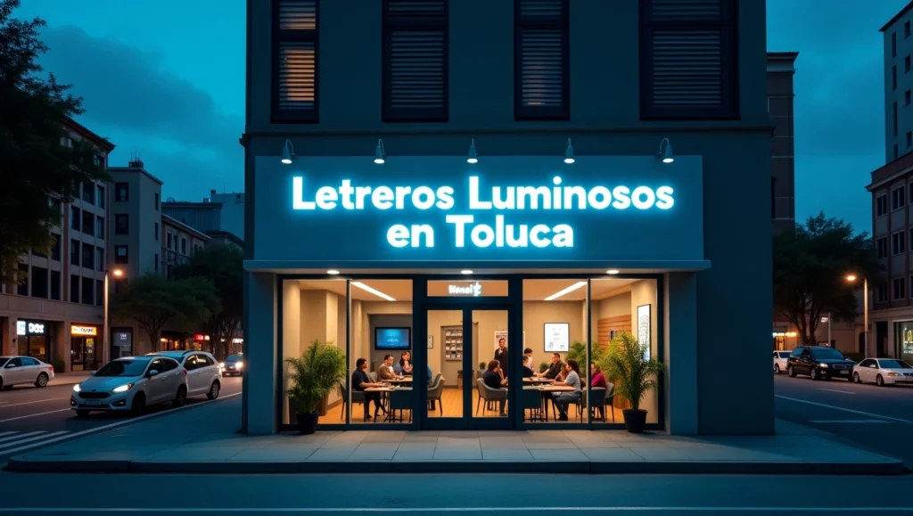 Letreros luminosos en Toluca — Grupo Chimal Editores